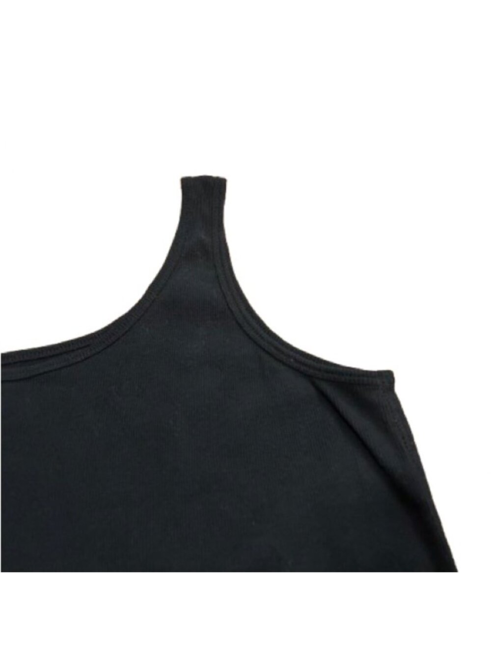 Women’s Black Ribbed Tank Top Size 18/20 - Picture 2 of 3
